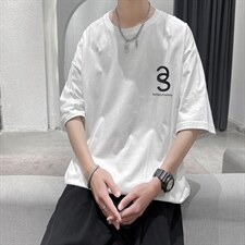 自家商标印花宽松220克高品质直播款A161-S030-P25，男装T恤，电商A161-2