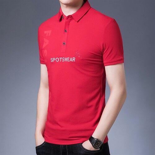 保罗polo衫男2023夏季新款潮流刺绣翻领上衣宽松黑色商务体,男装T恤,电商B212（原钱塘6029）