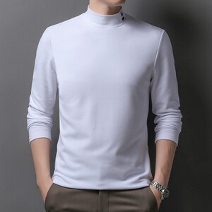 C523欧货品质打底衫双面澳绒主推男士长袖T恤P59图片