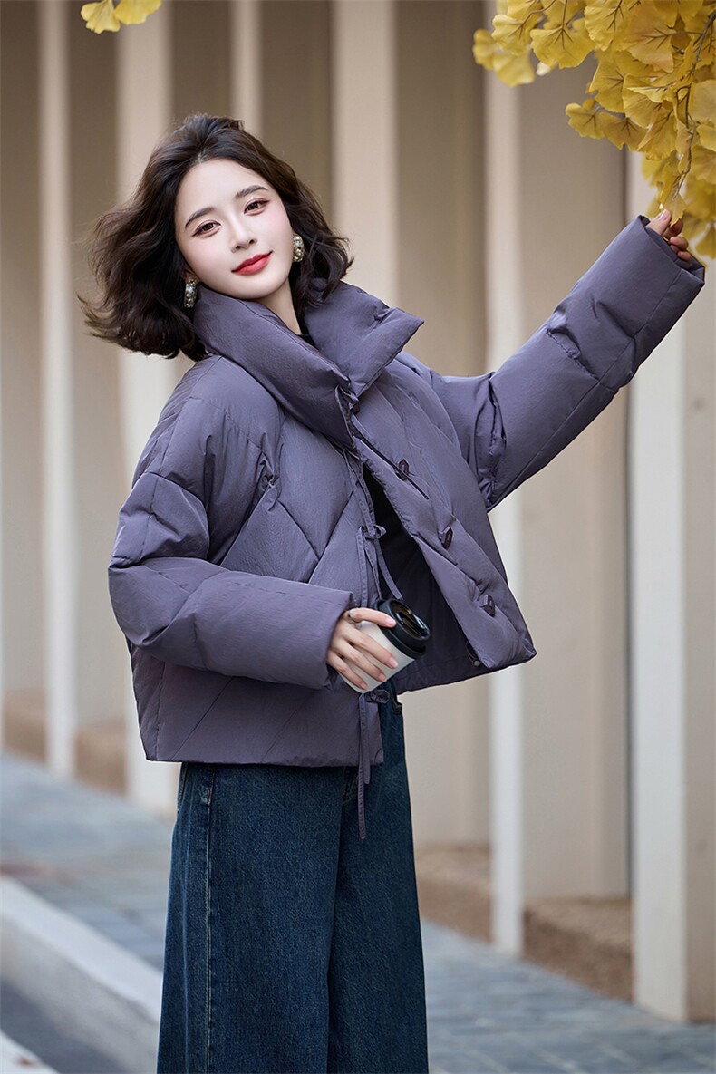 时尚保暖女款羽绒服冬季新款加厚短款外套显瘦百搭潮流设计,女装羽绒服,姿衣坊