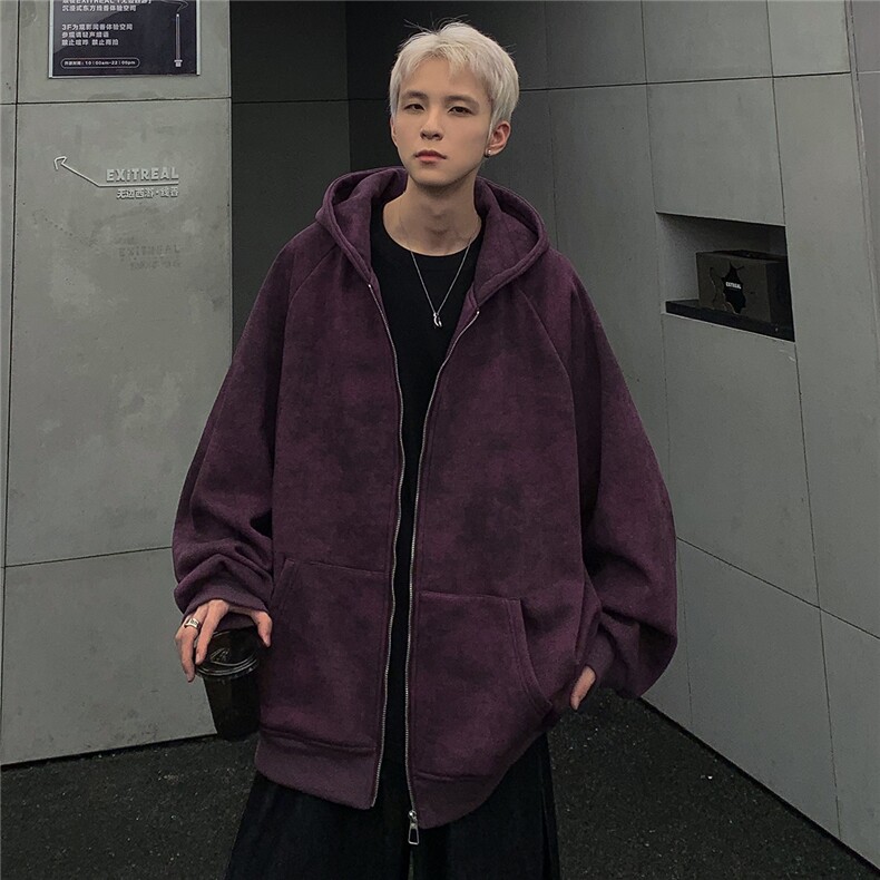 2024美式水洗复古扎染脏脏做旧拉链连帽卫衣宽松开始外套JK91-P78,男装卫衣,电商C307
