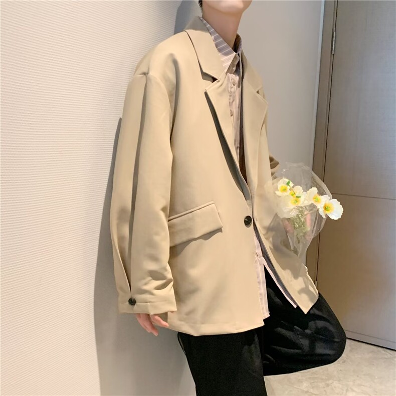 2025秋季新款文艺复古宽松小西装西服XZ1093,男装西服,星座1108