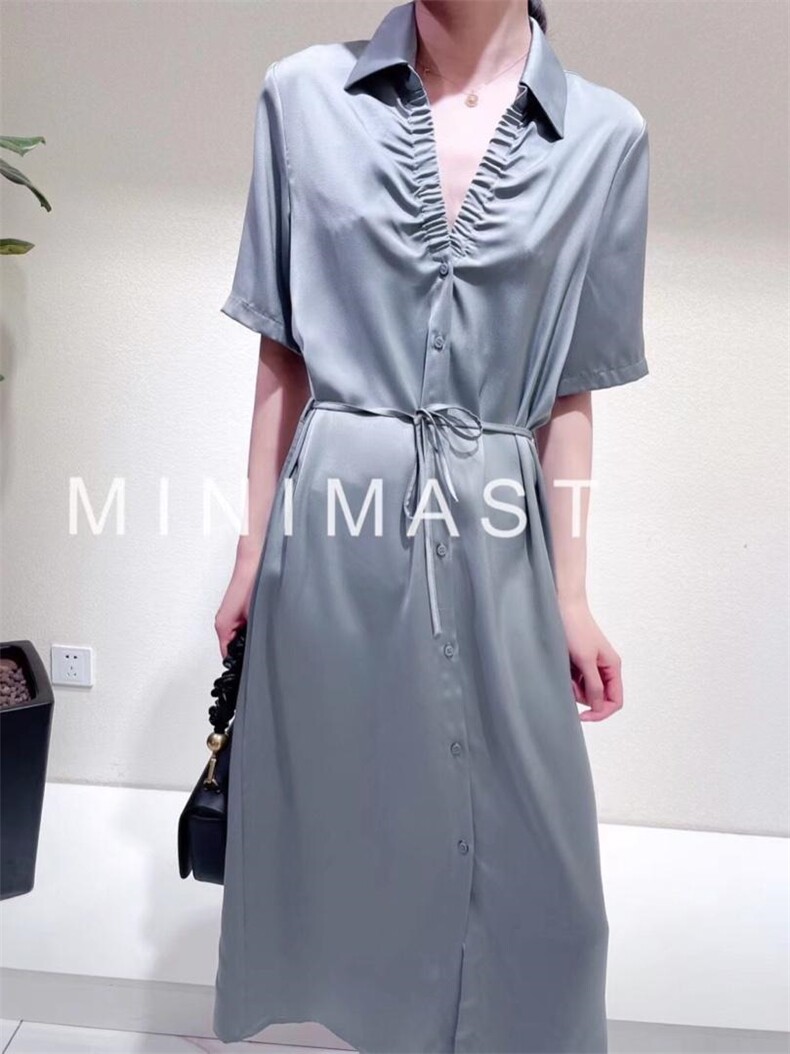 醋酸连衣裙，女装连衣裙，SUKEYI 舒可衣