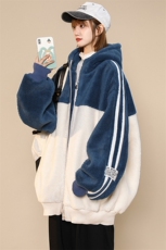冬款青少年加绒加厚棉衣绒里羊羔绒连帽外套男女921-P110控价158，男装棉衣，电商A441-1
