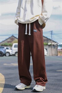 秋季日系休闲裤男宽松长裤百搭D329-QM526-P55-控68图片
