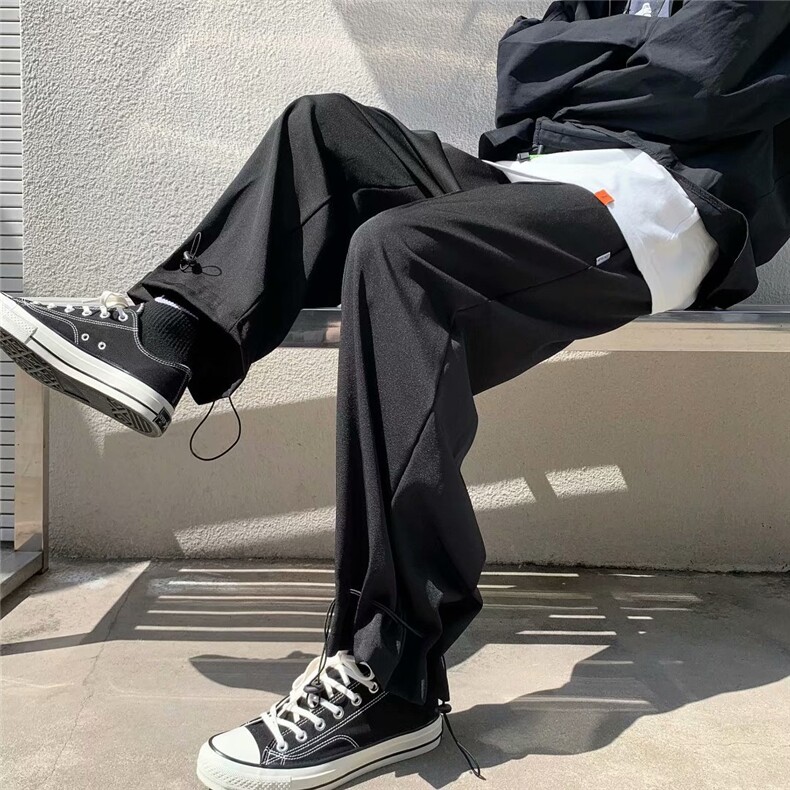 男秋季新款港风休闲裤抽绳裤子RK101P35,男装休闲裤,星座1116-2