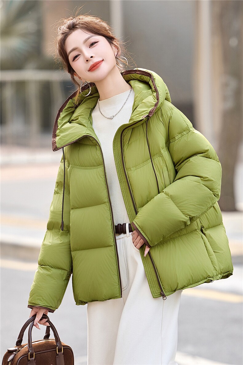 2025冬装新款简约时尚,女装羽绒服,美沁