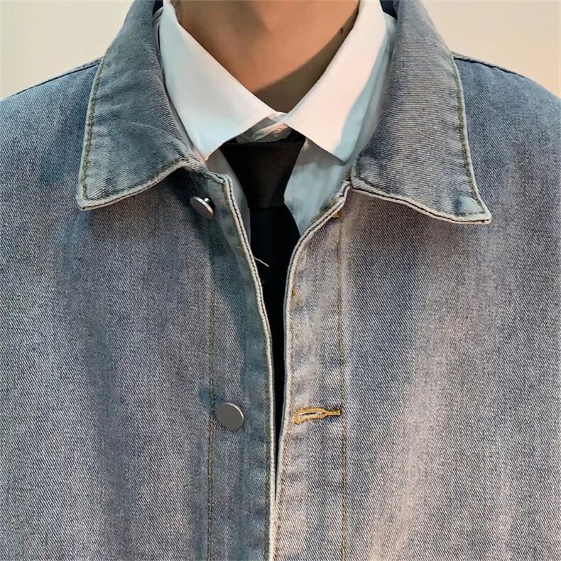 美式复古牛仔外套男款春季潮牌牛仔衣JK6004P48,男装夹克,星座1116-2