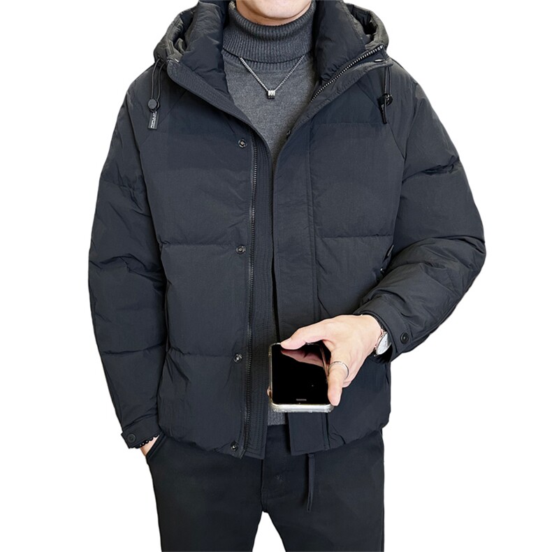 冬季店主风新款连帽标羽绒服男短款保暖羽绒外套Y2597-P235,男装羽绒服,电商A237