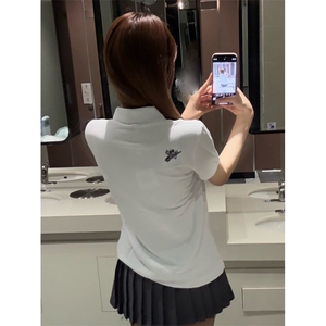 H0956-P35推荐#原版刺绣230克休闲翻领polo新款短袖T恤