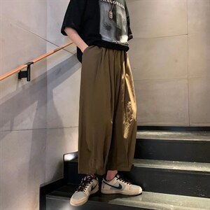 男夏季运动裤九分裤宽松型K2977P35图片