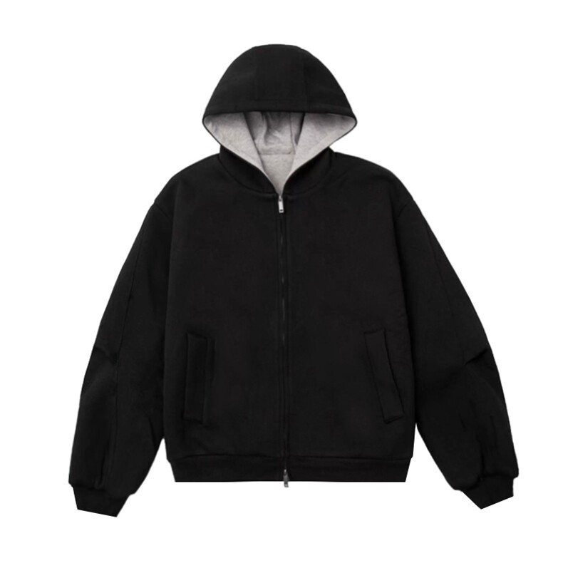 秋季重磅直播380克全棉得物品质连帽开衫卫衣外套AH936-特P45,女装短外套,四季星座610B