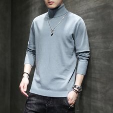 2021新款纯色高领毛衣男士宽松秋冬潮流多色针织衫DF65T，男装针织衫/毛衣，电商A102