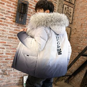 男士羽绒服2020冬季新款潮流短款渐变潮牌DS620T图片