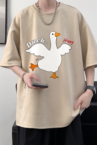 麂皮绒短袖t恤男大码半袖男 JD82273-P25图片
