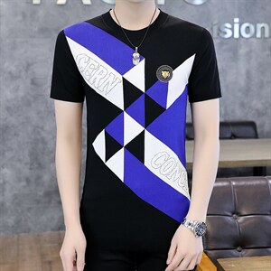 男装圆领短袖T恤男士2023夏季新款中青年弹力商务休闲POLO衫
