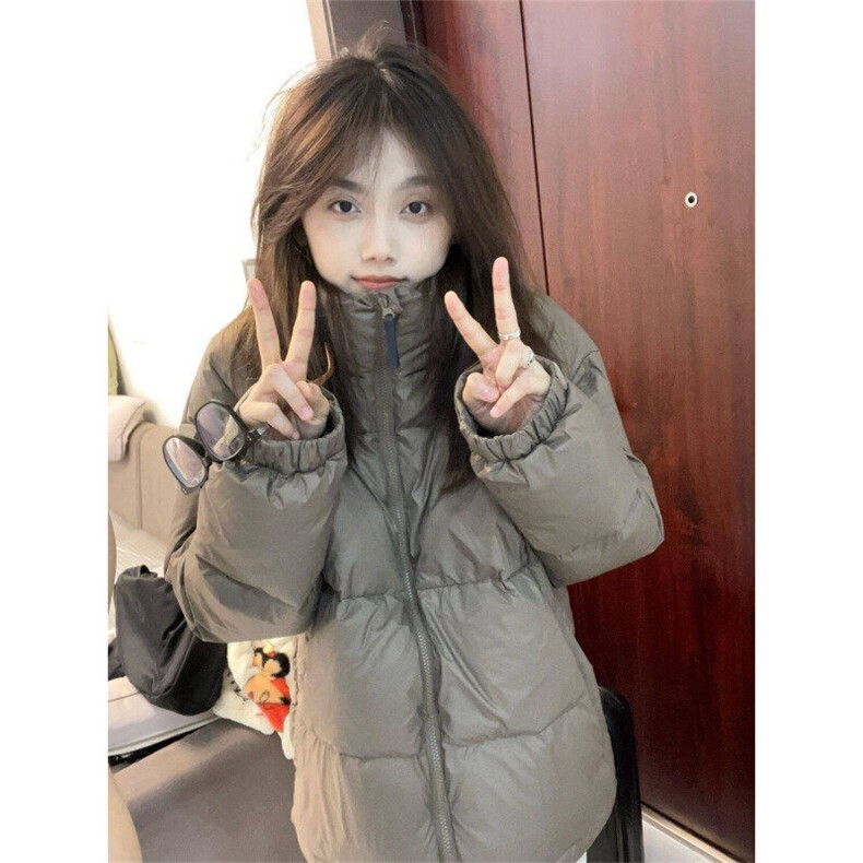 学院风甜美复古腊肠狗刺绣面包服外套女冬季宽松加厚立领棉衣棉服,女装棉衣/棉服,星座506A
