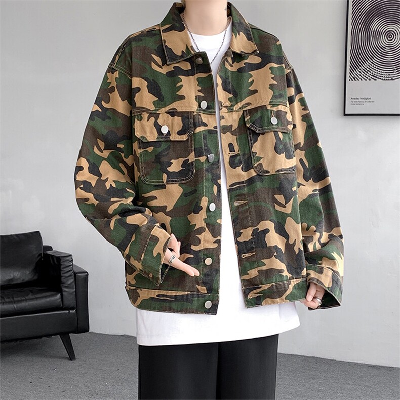 8XL-M户外工装夹克特大码新款百搭男迷彩长袖夹克外套JK1311P68,男装夹克,电商D206-1
