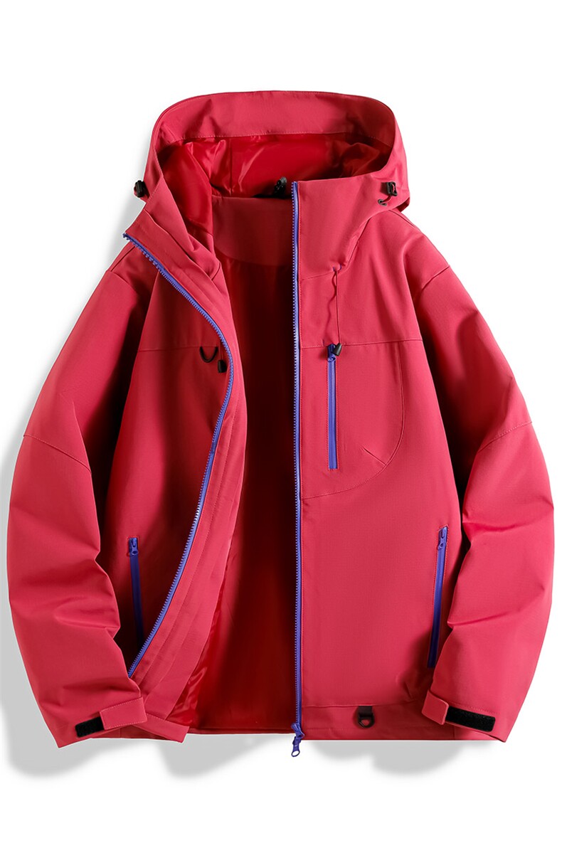 新款男女高品质户外登山服青少年学生冲锋衣夹克外套JK6633-P48,男装夹克,电商B306