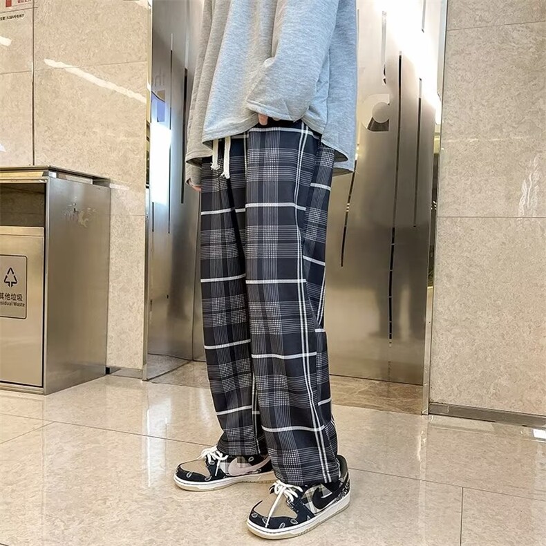 2024春夏装新款格子九分裤休闲裤GK2116-P26,男装休闲裤,星座1109-3