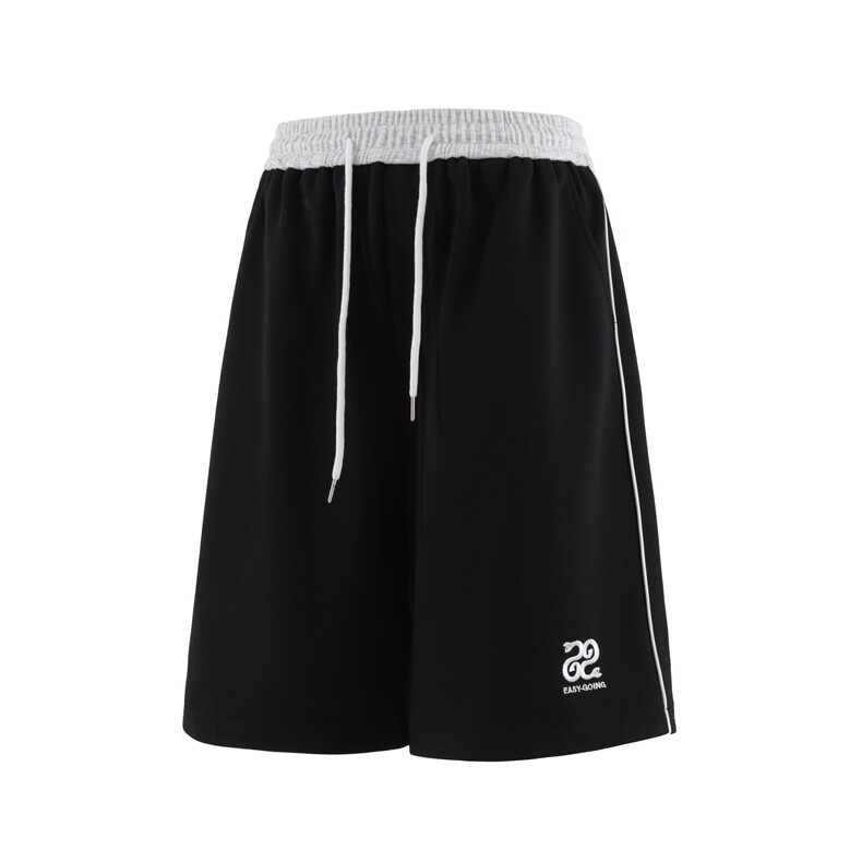 新品美式凉感拼接撞色透气速干运动短裤X416B-1-DK3083-特P30限58,男装牛仔裤,星座416B-1
