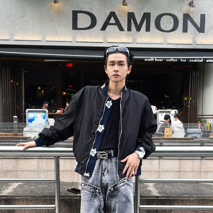美式高街拉链设计感夹克外套男HY222-P68,男装夹克,星座1109-4