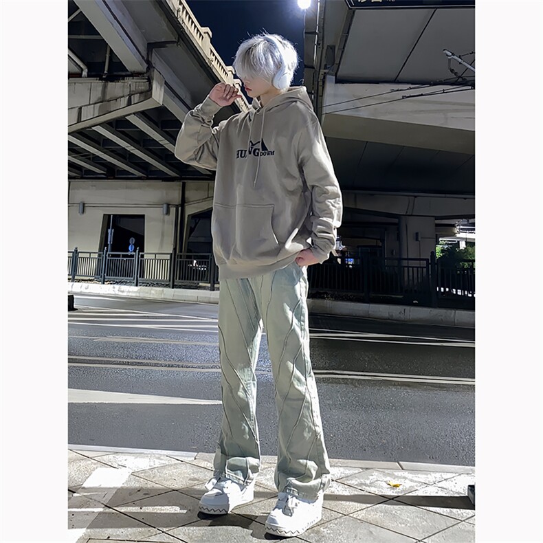 B221 美式ins高街暗黑小众个性设计直筒牛仔裤 LK23144-P65 控88图片