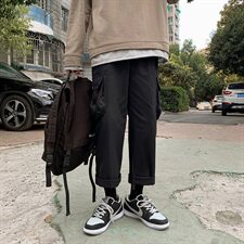 秋冬男潮牌日系百搭工装裤直筒宽松休闲长裤港风2020K535-P35，男装休闲裤，星座610（原A335）