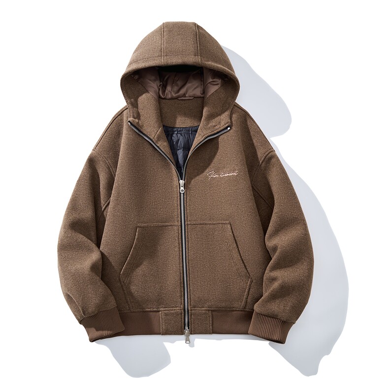 鹅绒服！！！男士短款连帽鹅绒服D213-250581-P430，男装卫衣，电商D213