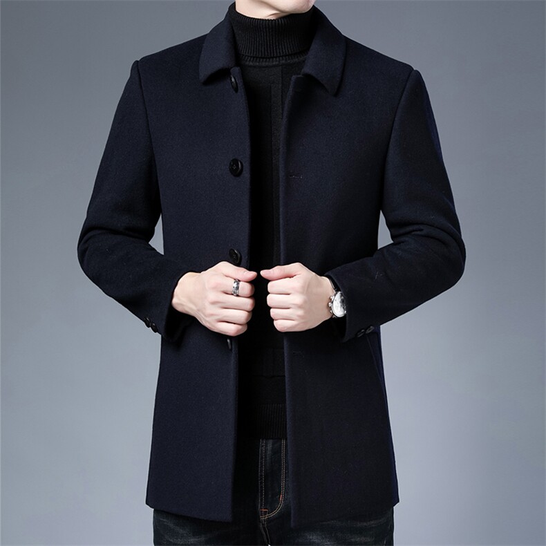 M2105钱塘2020-3双面呢羽绒服大货稳定主推长期款P375,男装毛呢大衣,钱塘207-3