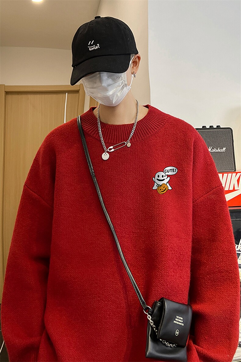 高质量！秋冬季半高领毛衣男士加绒加厚线衣男针织衫男MY139-P45,男装针织衫/毛衣,电商B367