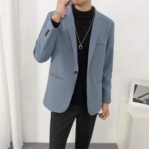 轻熟风西装高级西服外套休闲单西男士职业商务正装帅气Y71-P65图片