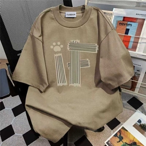 新款纯棉短袖t恤男夏季青少年初中高中学生帅气半袖体恤TX538-P25图片