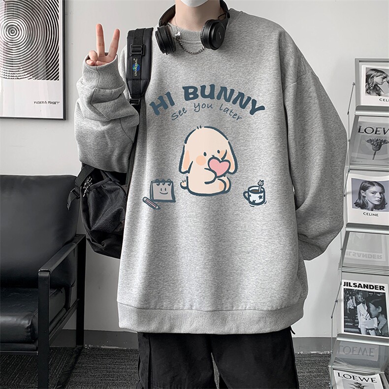 S6314-P28秋季圆领卫衣男大码韩版宽松长袖外套,男装卫衣,电商A040