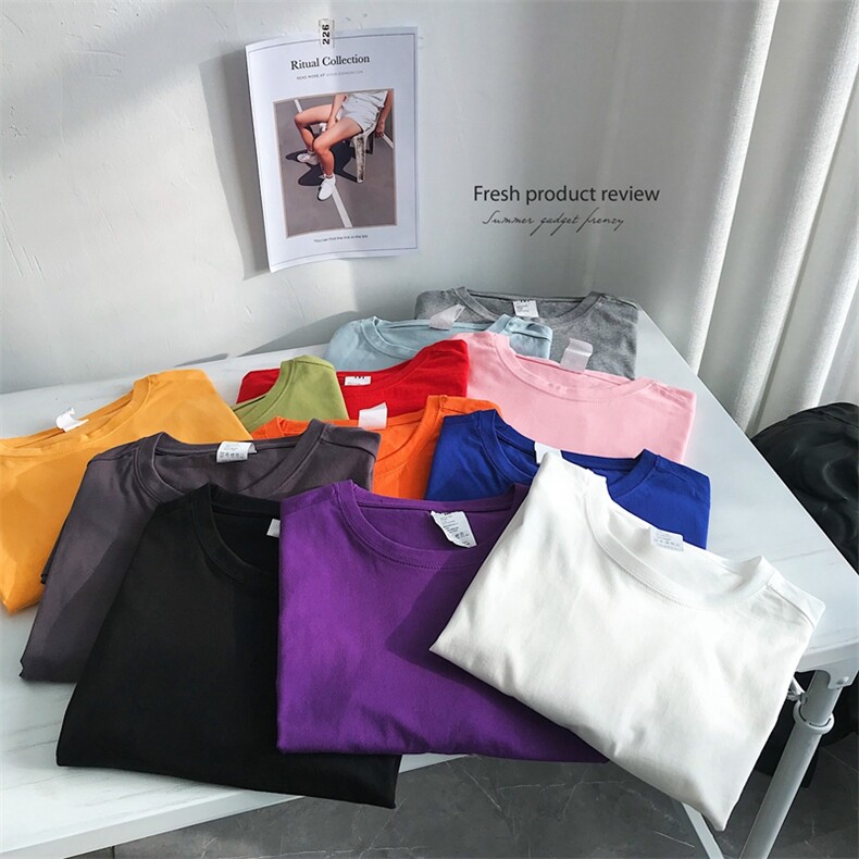 XZ216-T723-P14M-5XL12色纯棉圆领短袖T恤港风宽松，男装T恤，星座716