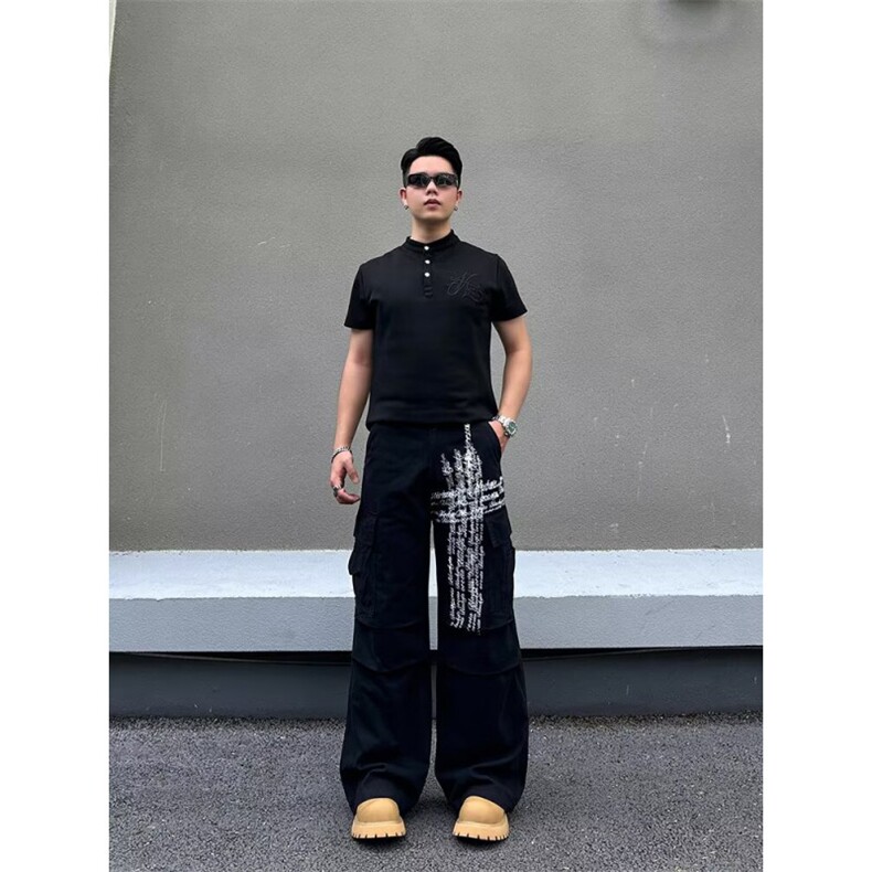 港风潮牌新款时尚牛仔裤嘻哈ins潮高街潮流痞帅长裤-NZ7080网图,男装牛仔裤,星座1002-2
