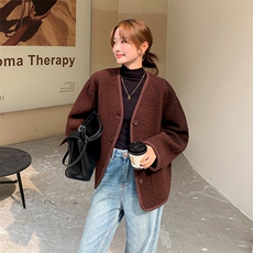 羊驼绒外套2C170--8006--P195控288，女装毛呢外套，2C170