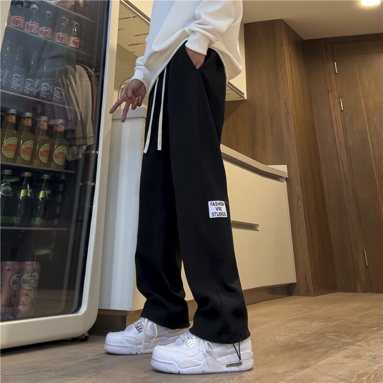 休闲裤秋冬新款港风宽松美式休闲212-2-DY104-P45,男装休闲裤,星座808A-1