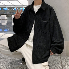 C9001/P50春装新款长袖衬衣男潮衬衫休闲上衣宽松大码外套男，男装衬衫，电商A141