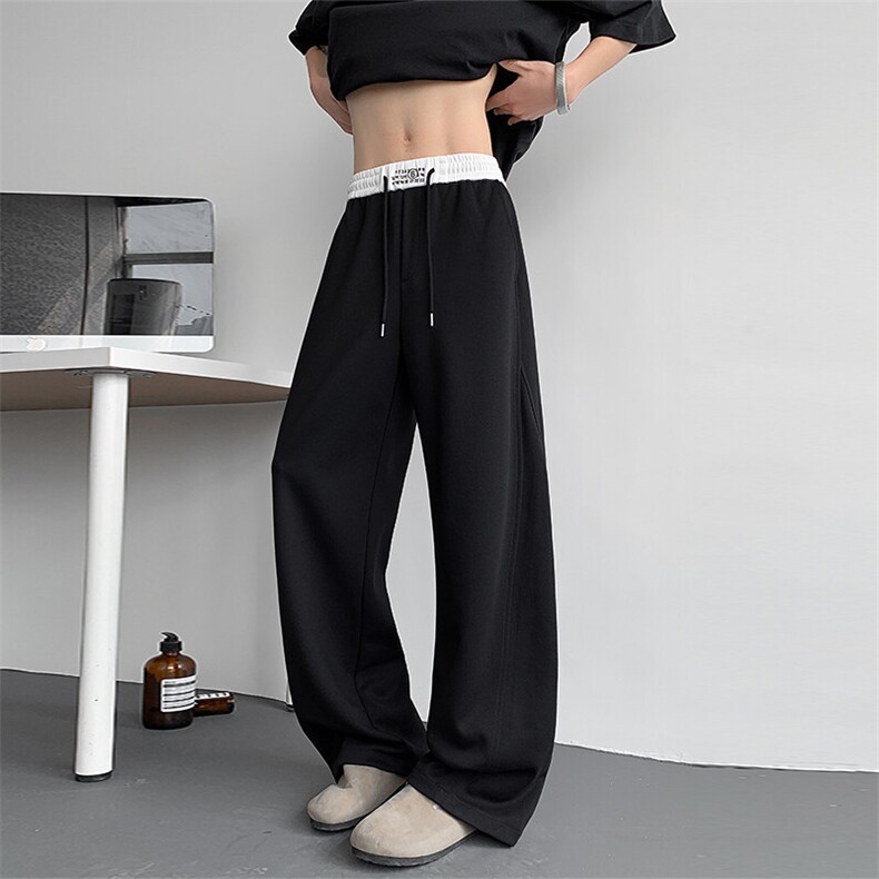 休闲裤男华棉新款港风宽松高品质弯刀裤K8558-特P40无差价，男装休闲裤，星座214-3