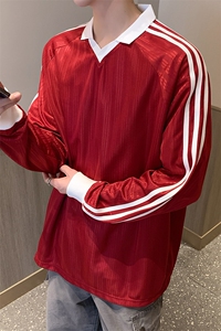 311B-1-7907-P32控68 时尚套头长T重磅宽松休闲百搭上衣图片