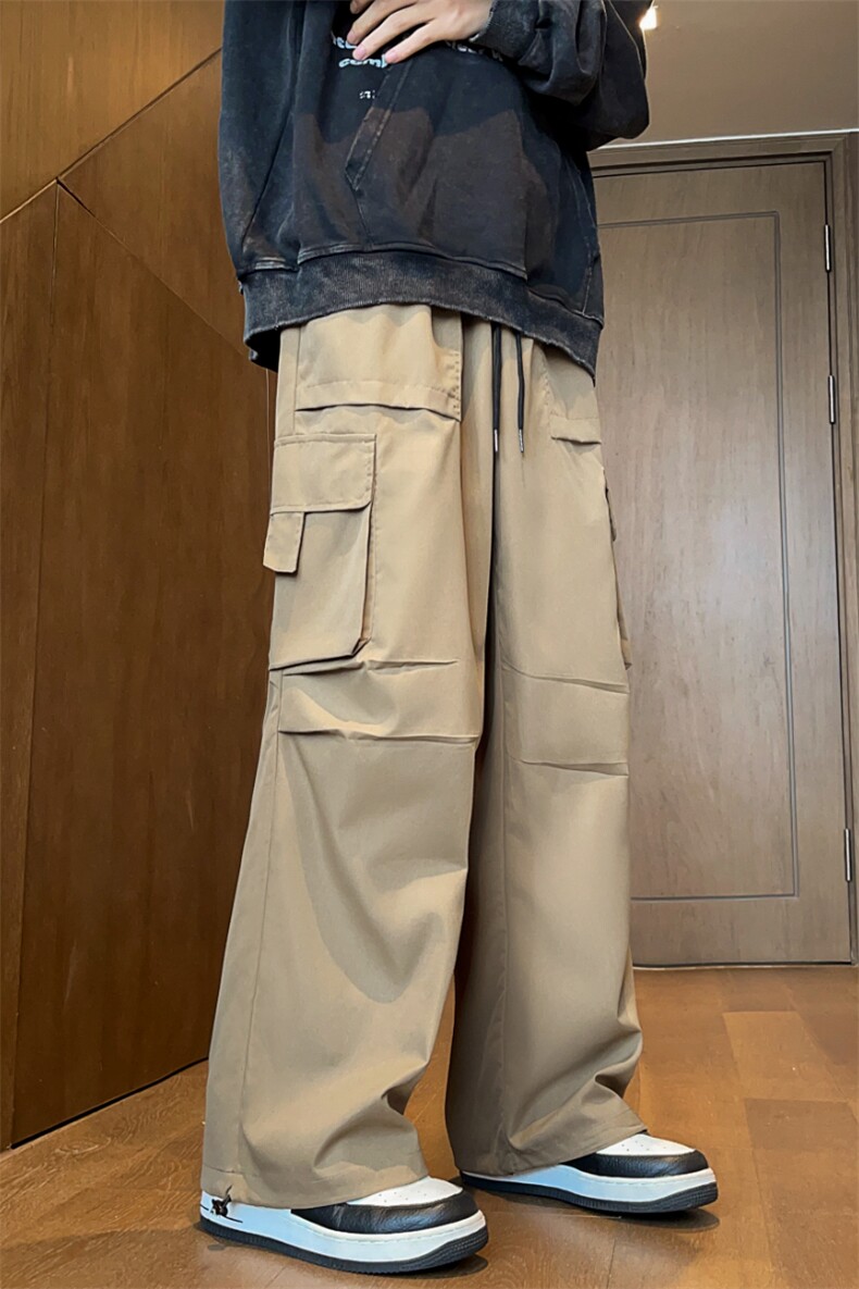 常年备货款男宽松直筒高街潮牌工装休闲长裤K808p25大量备货,男装工装外套,电商D315A