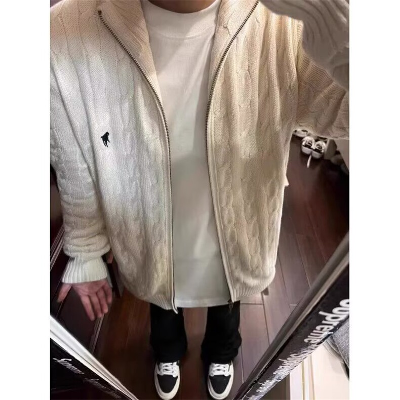 Y292-P672025春秋新款奶fufu慵懒连帽针织开衫外套女软糯气质，女装短外套，电商B323A