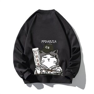 2021秋新款白底平铺卡通印花卫衣 面料：100%聚酯纤维  W5054-P28图片