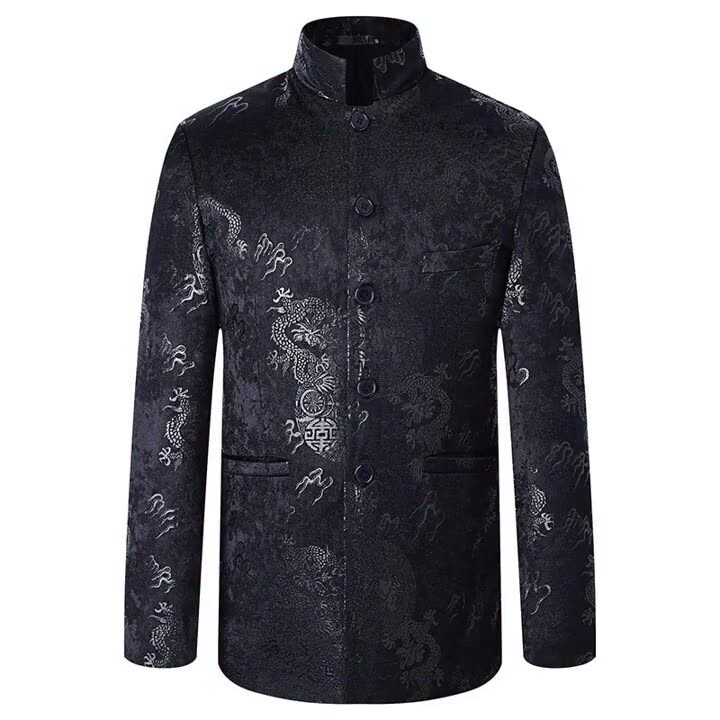 XZ8625P90修身中山装西服外套男春秋季立领休闲西装外套男士单西,男装西服,星座510A-2