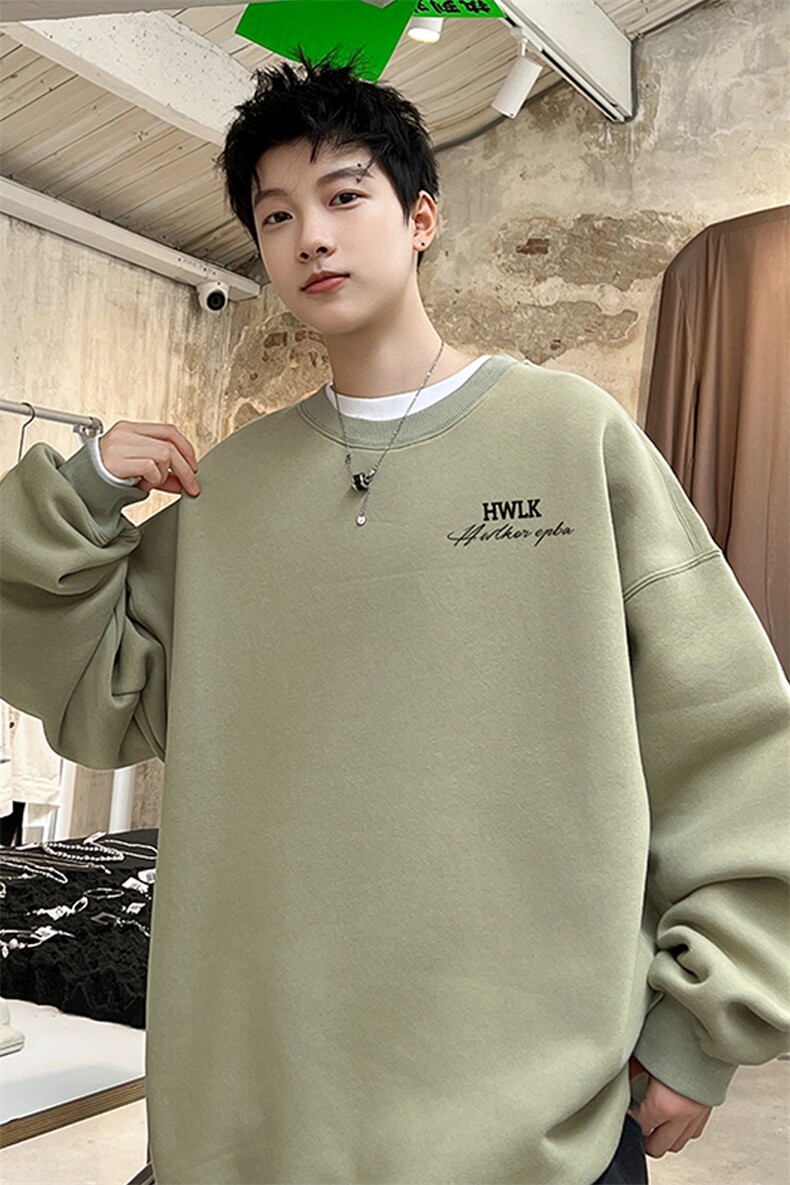 ！圆领卫衣男长袖T恤男WY142-P28加绒款（JR）-P33控价：49,男装卫衣,电商B367