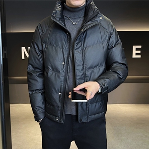 M-3XL B353 8815 P175 黑色PU2025冬羽绒服【标50控活动价268】图片