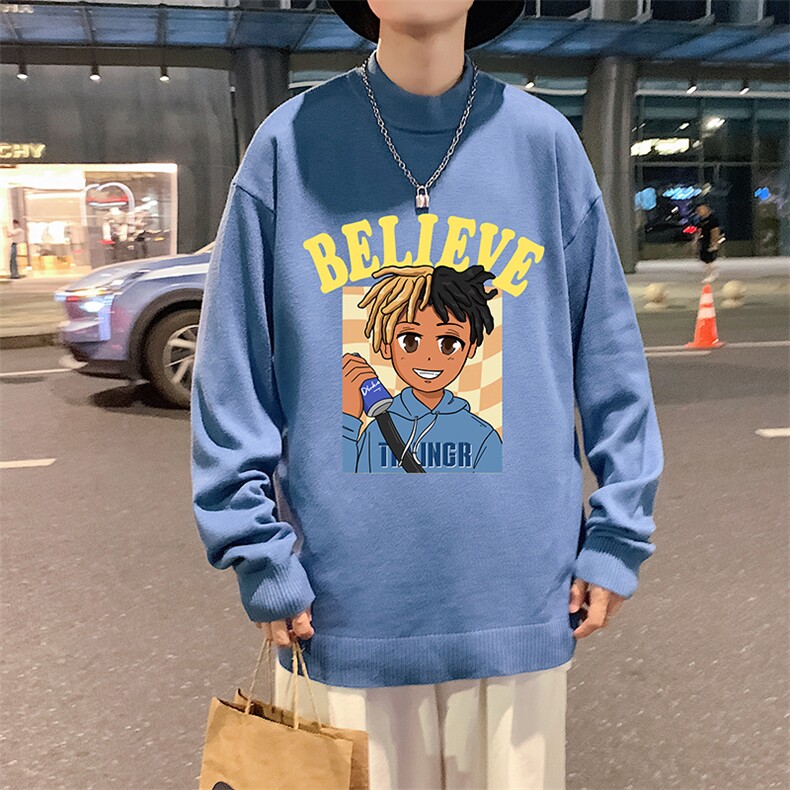 半高领毛衣男士大码针织衫男毛线衣男M18271-P45加绒款-P65,男装针织衫/毛衣,电商A040