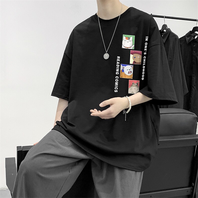 短句敏电商A088-DT8538-TP20100夏季新款大码宽松短袖T恤男1,男装T恤,电商A088