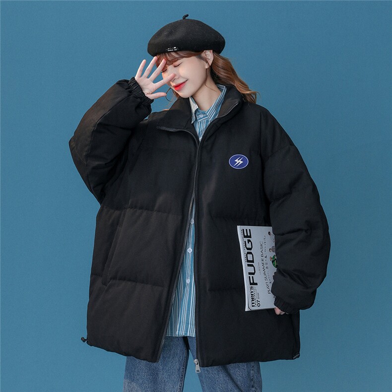 中性冬季渐变毛领宽松厚棉衣棉袄工装羽绒棉外套MY2028P95控118，男装棉衣，A247A